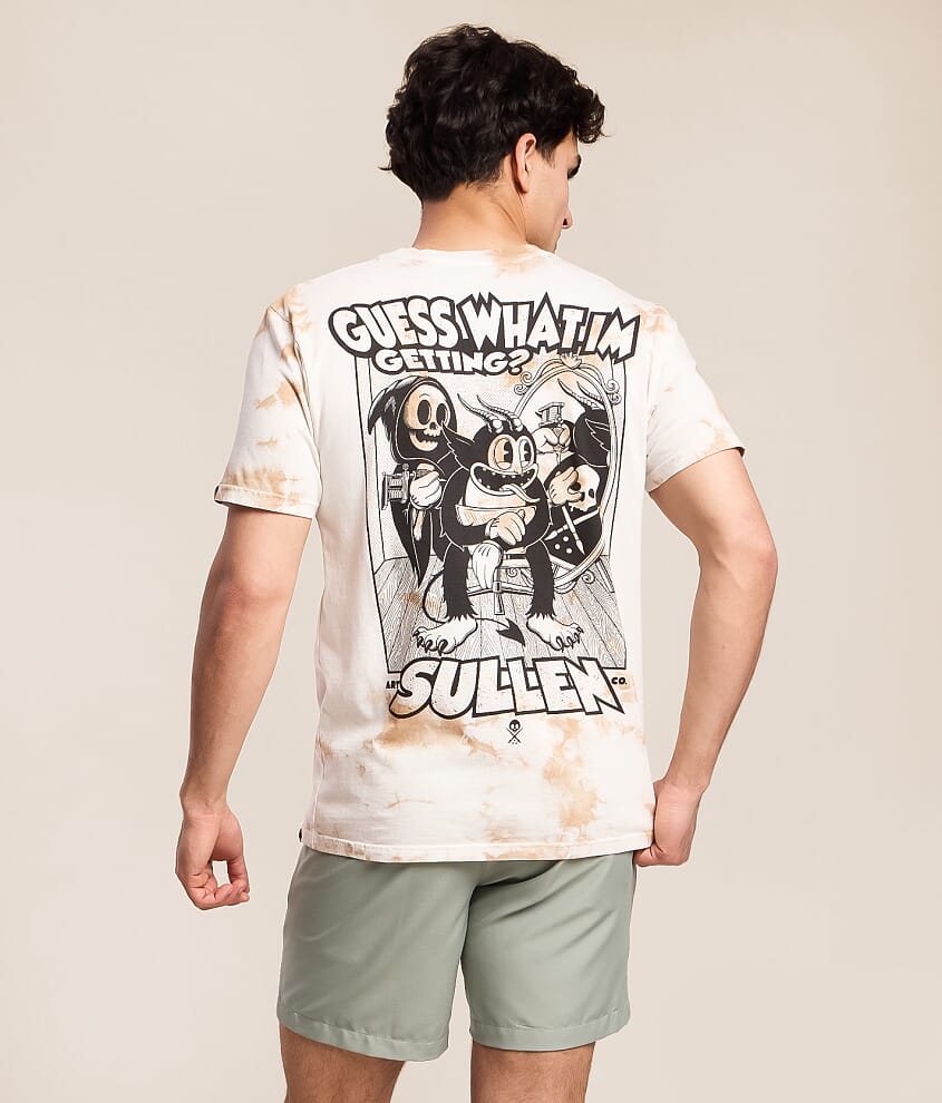 Sullen Guess What T-Shirt - Men's Graphic T-Shirts in White Tan