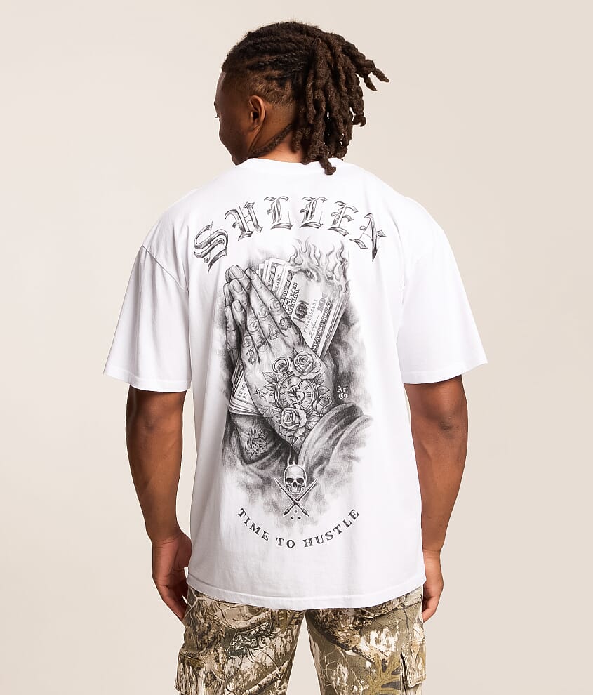 Sullen Time To Hustle T-Shirt - Men's Graphic T-Shirts in White