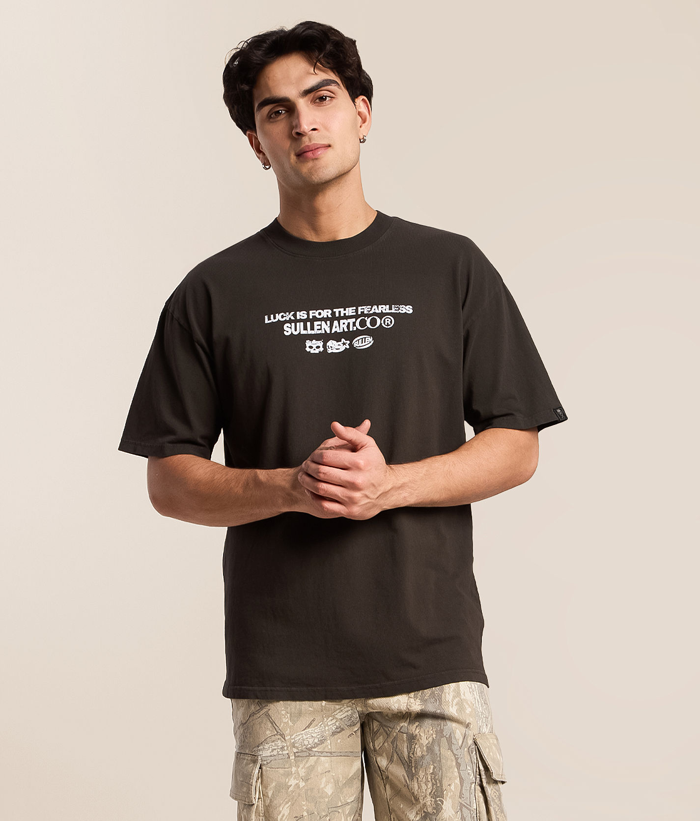 Sullen Roll Call T-Shirt - Men's Graphic T-Shirts in Vintage Black