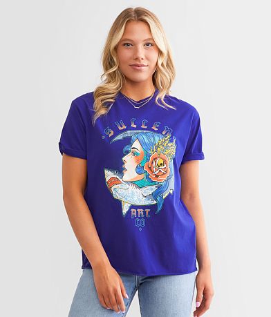 Sullen Siren Sharks T-Shirt front view