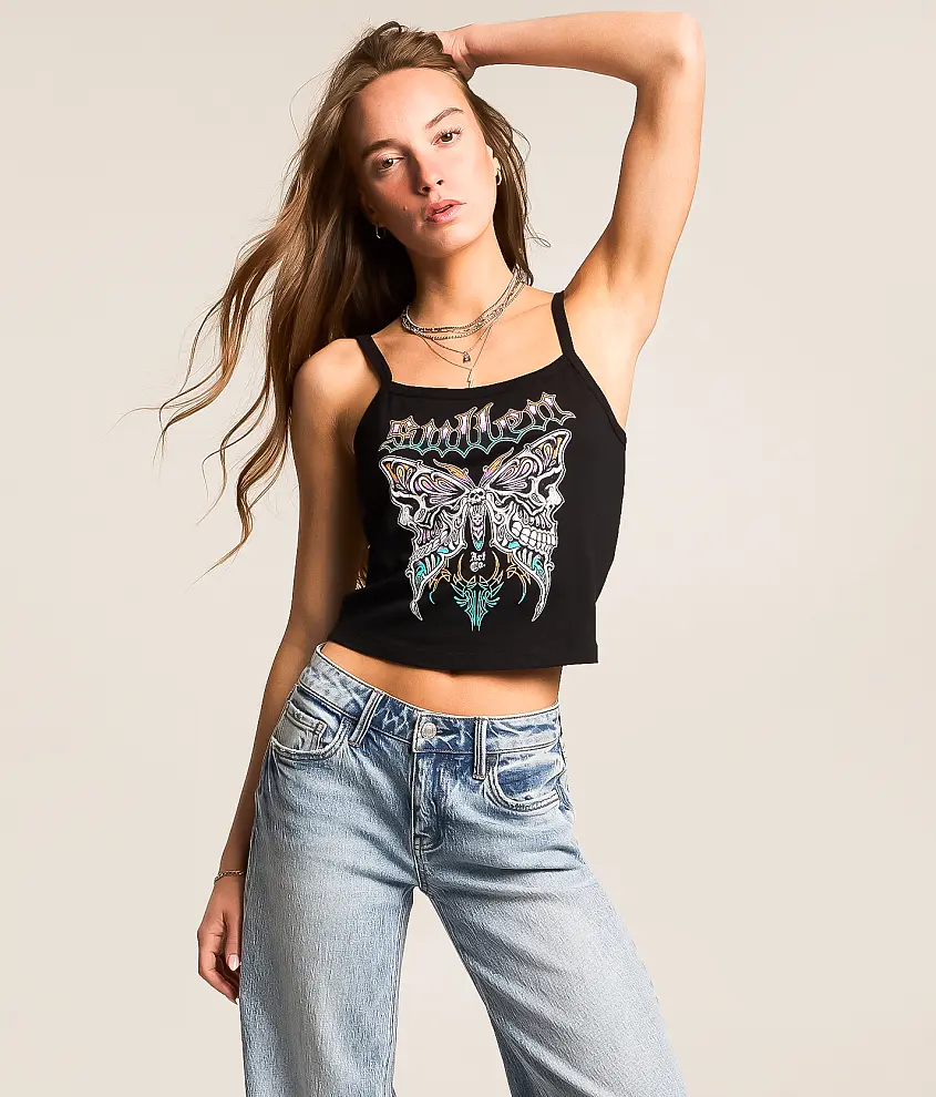 Angels Butterfly Baby Cropped Tank Top