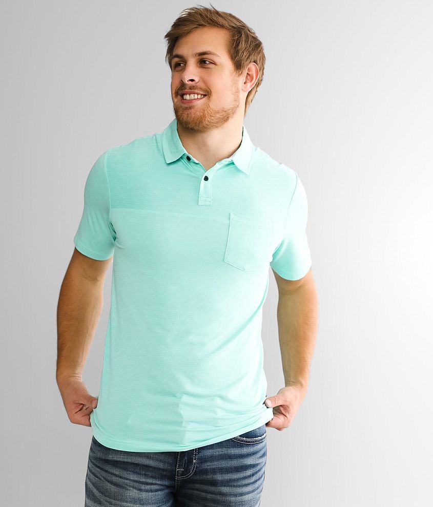 Veece Rafe Performance Polo - Men's Polos in Light Teal | Buckle