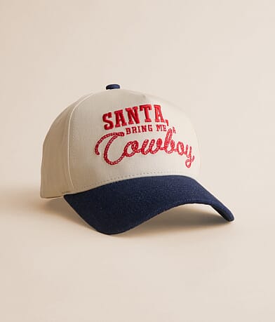 Summer Tees Santa Bring Me A Cowboy Baseball Hat front view