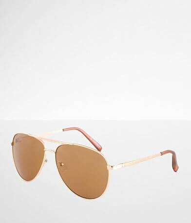 BKE Browbar Aviator Sunglasses front view
