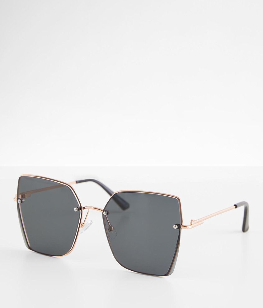 Bke Studded Square Sunglasses - Copper/Gold , Women's