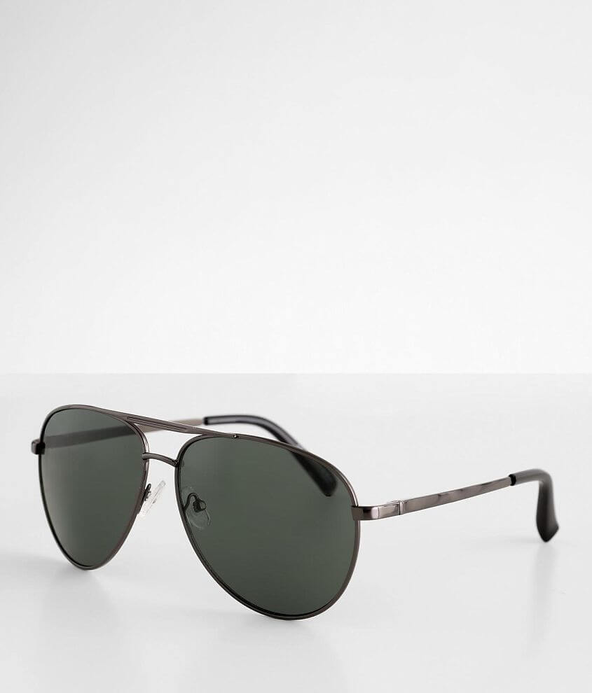 BKE Browbar Aviator Sunglasses front view