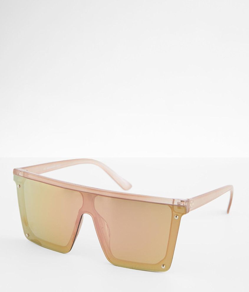 BKE Mirrored Shield Sunglasses front view