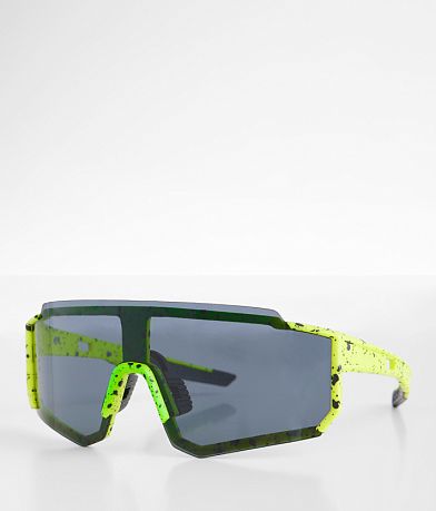 BKE Neon Splatter Shield Sunglasses front view