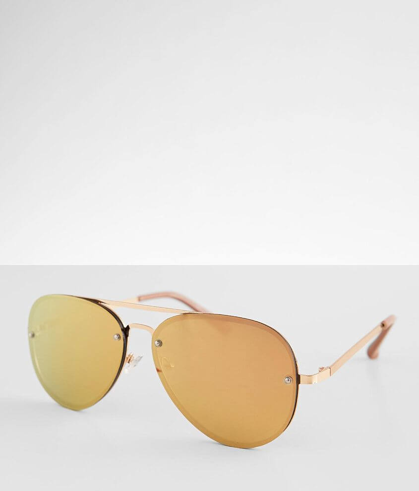 BKE Mirror Aviator Sunglasses - Women's Sunglasses & Glasses in