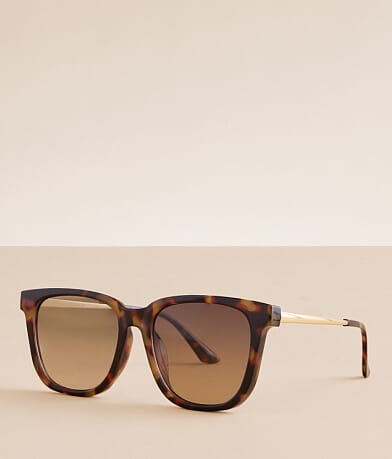 BKE Square Tort Sunglasses front view