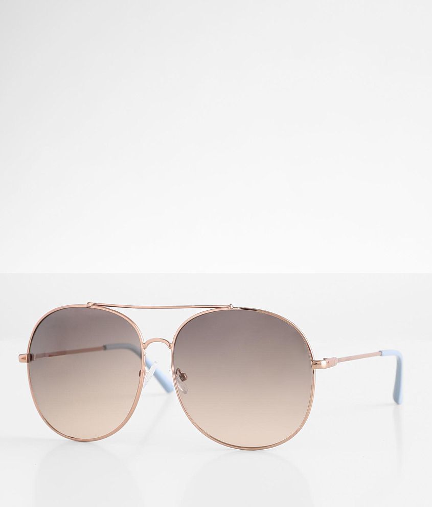 BKE Round Aviator Sunglasses front view