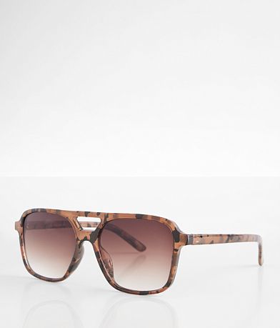 BKE Tort Aviator Sunglasses front view