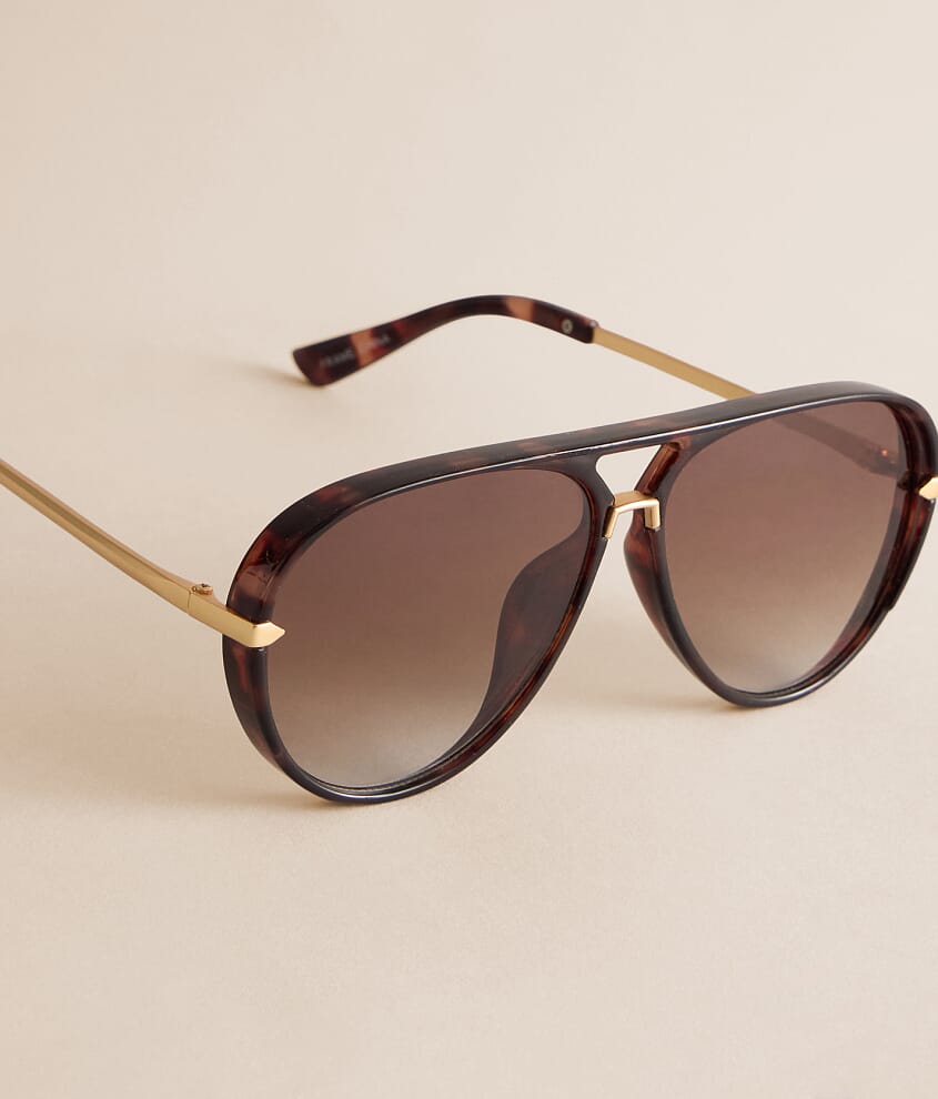 Tort Aviator Sunglasses - thumbnail 3