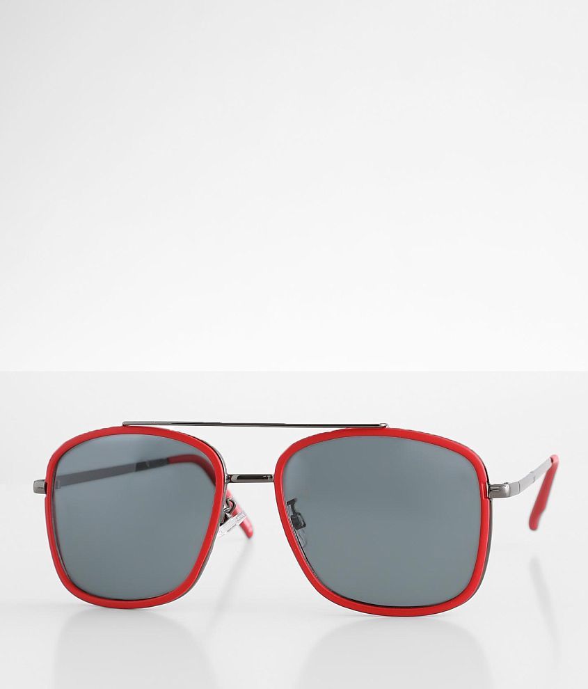 BKE Red Rim Sunglasses front view