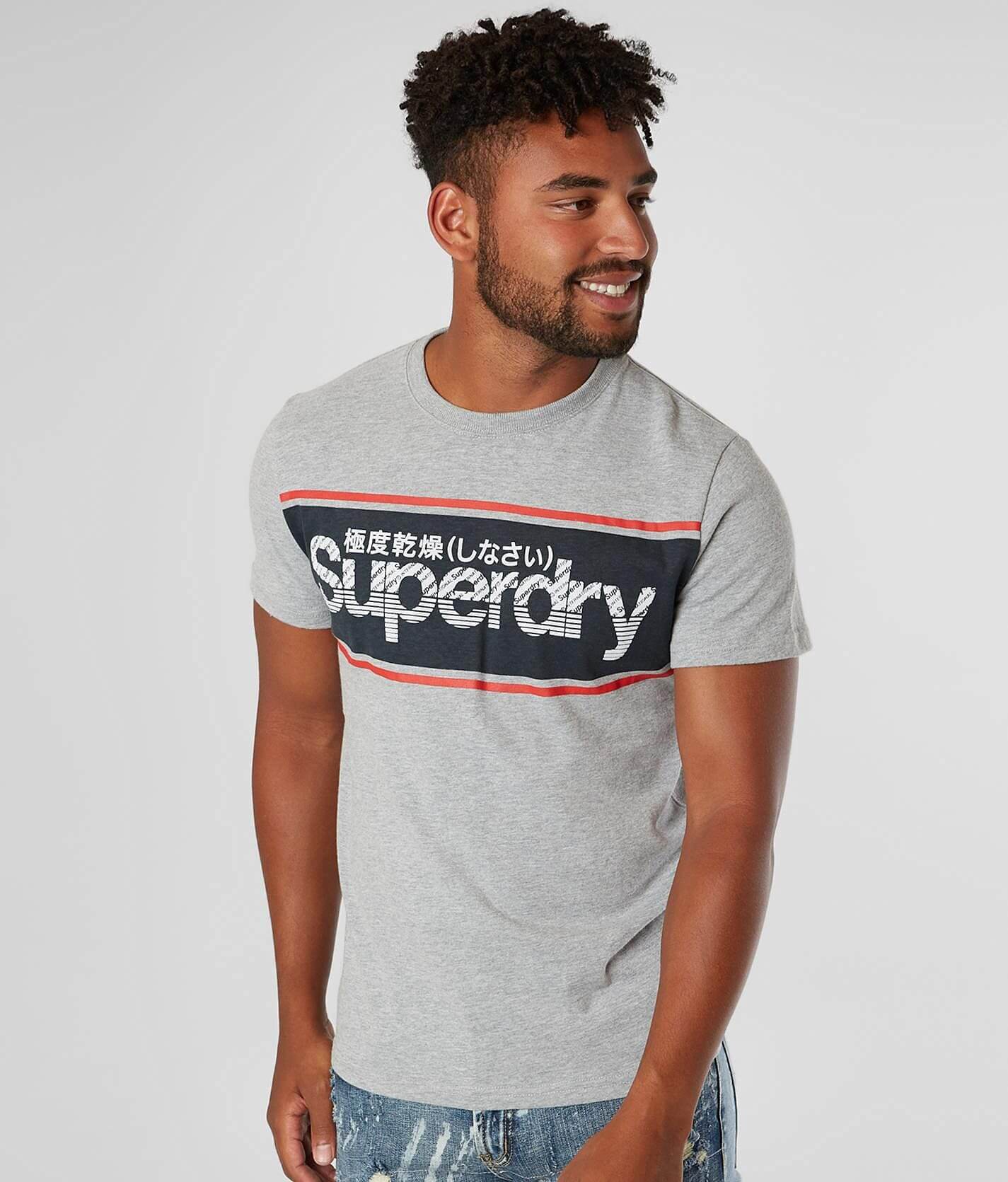 rijm bar Knop SuperDry® Retro Sport T-Shirt - Men's T-Shirts in Grey Marl | Buckle
