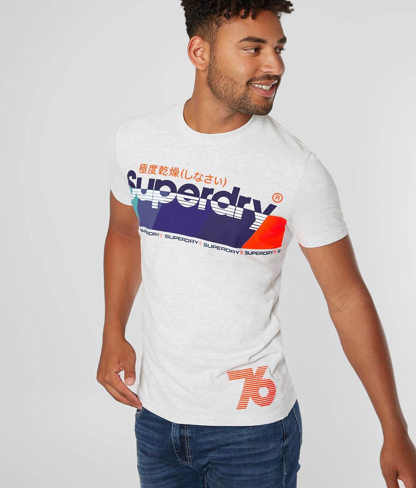 T-Shirt Donna Superdry Archive Neon Graphic - Bengreen Marl, Taglia 38