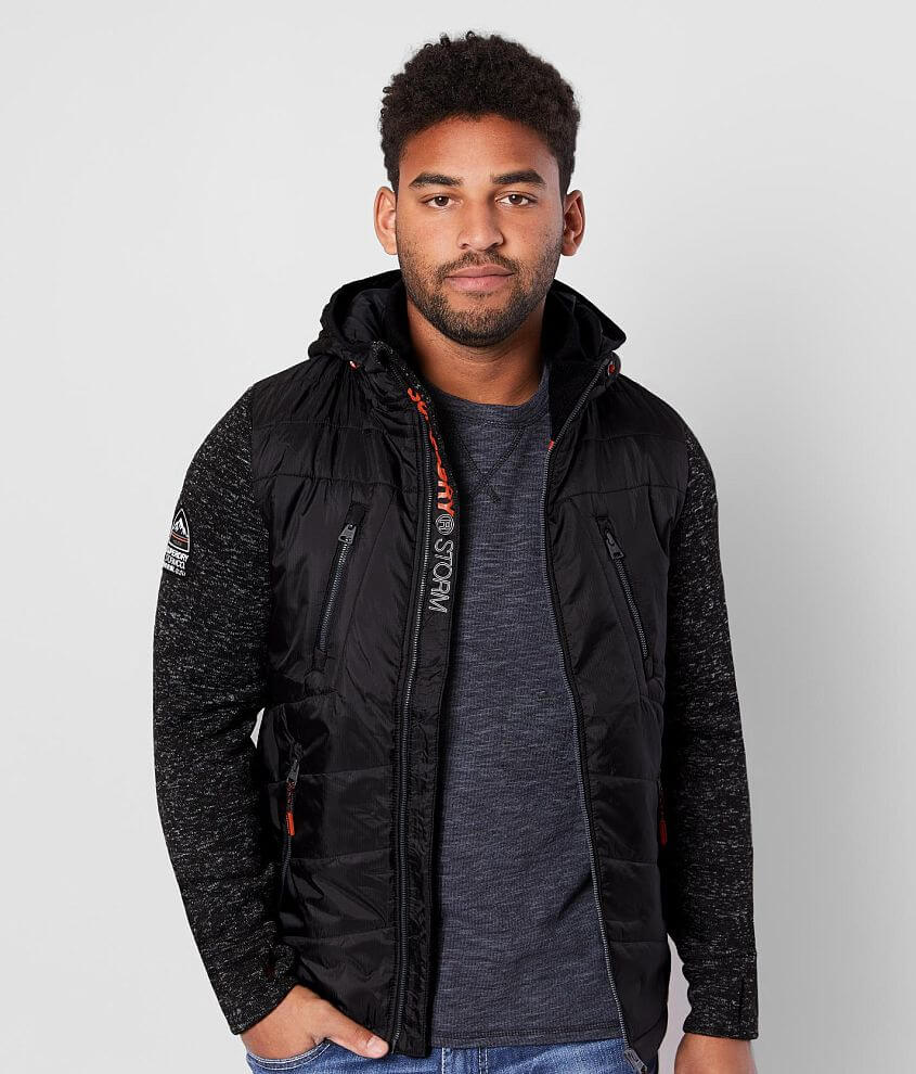 Superdry storm shop hybrid gritty black