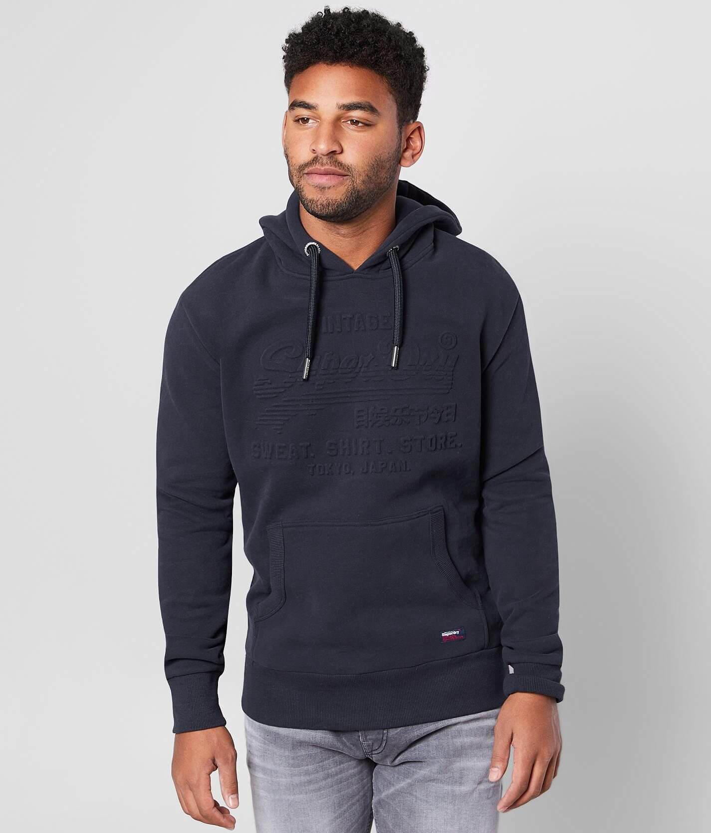 naam Laster onszelf SuperDry® Tonal Embossed Sweatshirt - Men's Sweatshirts in Ketion Blue Marl  | Buckle