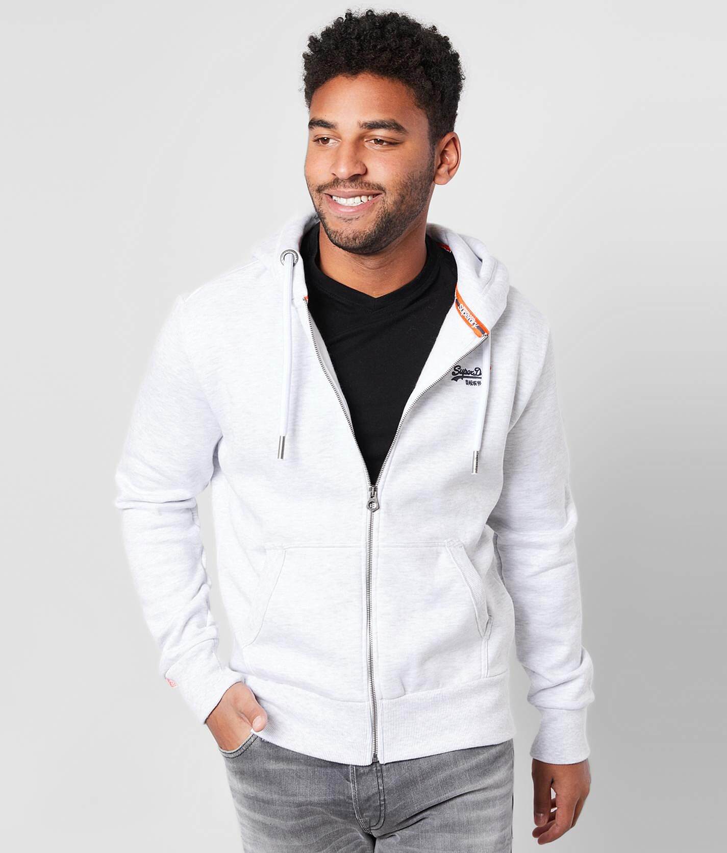 superdry orange hoodie