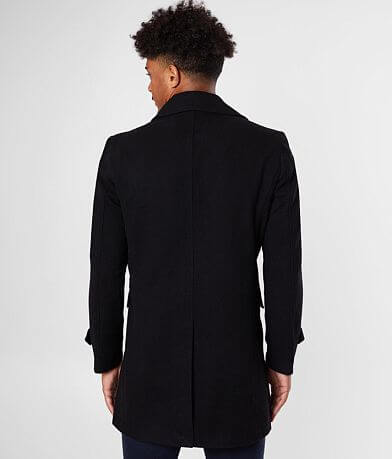 SuperDry&#174; The Edit Wool Blend Coat back view
