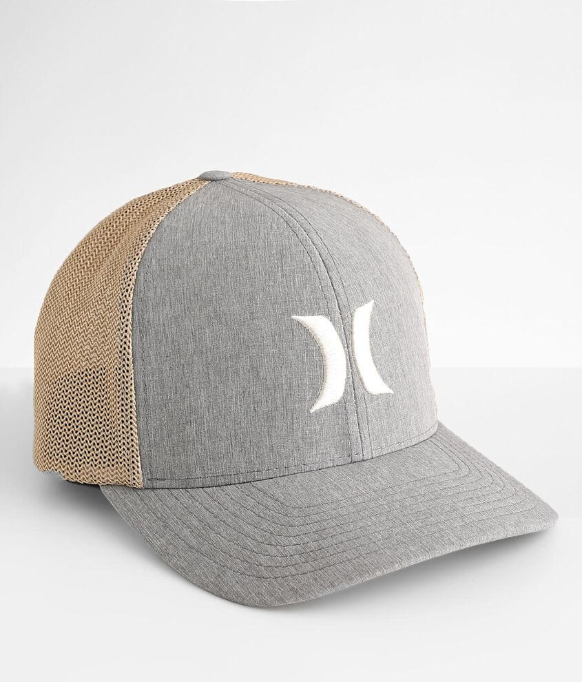 Hurley Icon Textures Stretch Trucker Hat front view