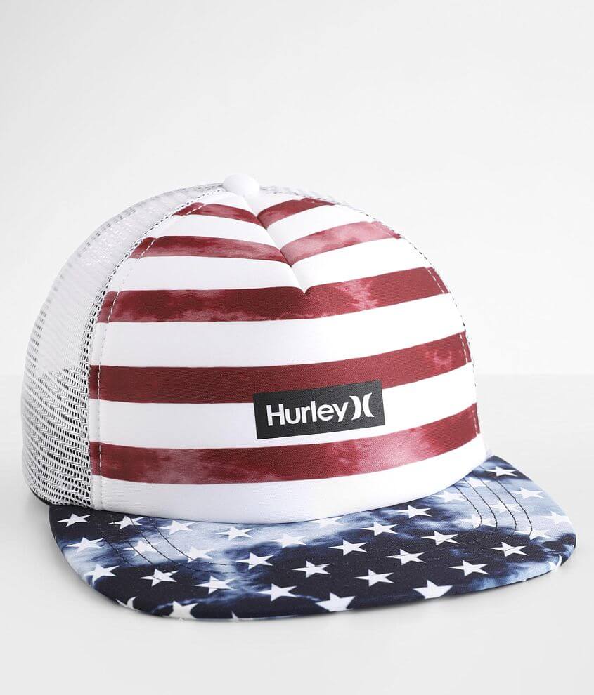 Hurley Flag Trucker Hat front view