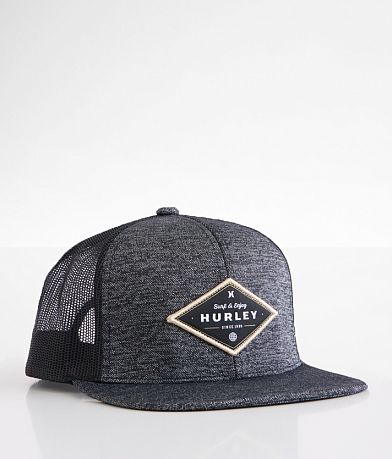 Gorra Negra Hurley Trucker Snapback Original