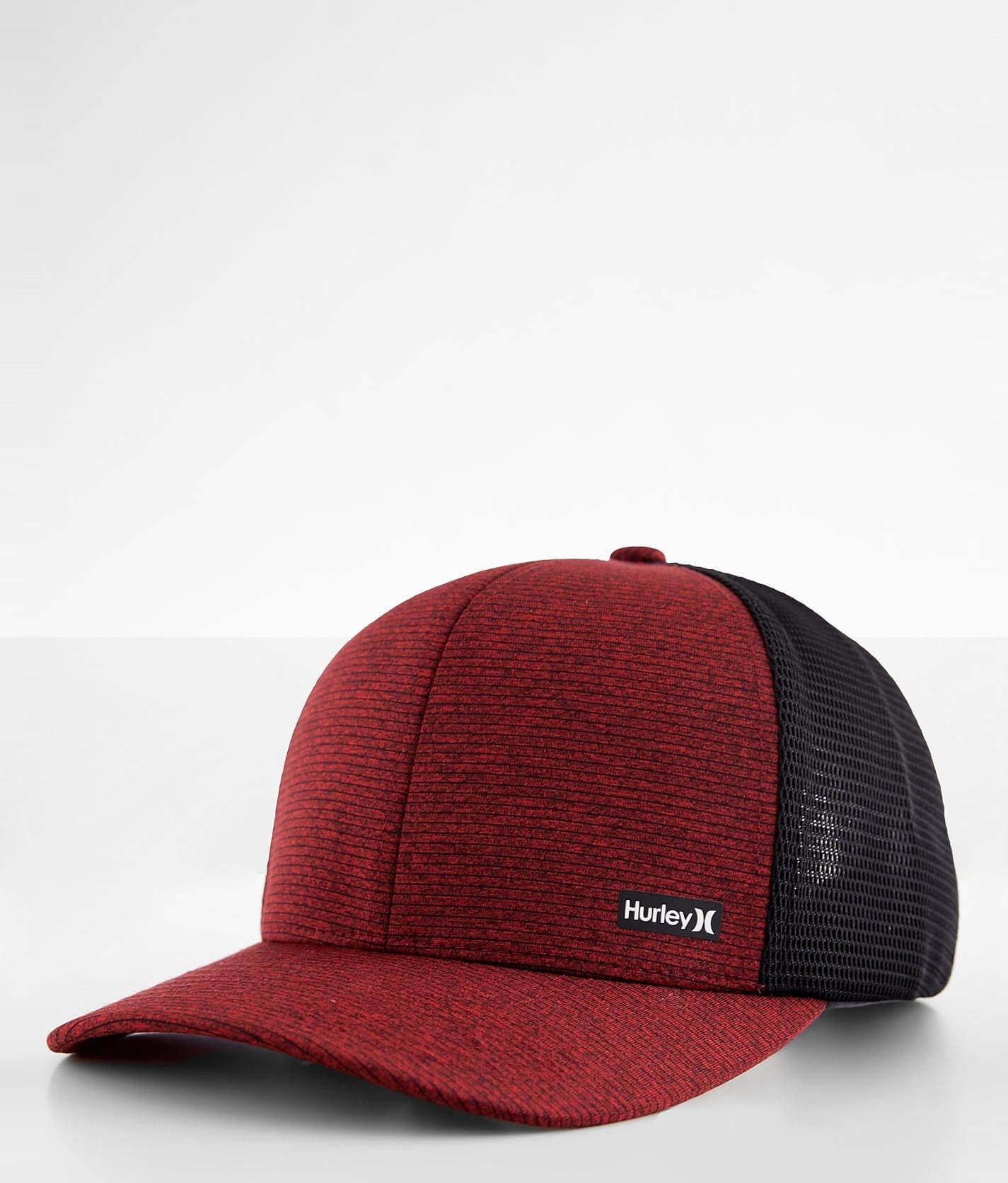 red hurley hat