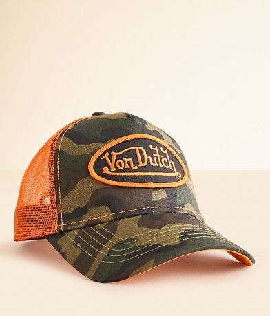 Von Dutch Multi Camo Trucker Hat front view