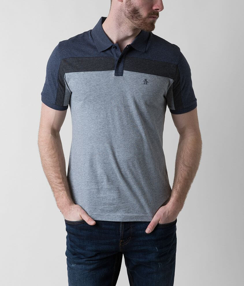 Penguin Clean Lines Polo - Men's Polos in Athletic Grey Heather | Buckle