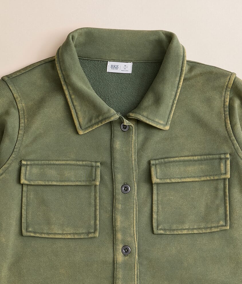 Girls - Washed Denim Knit Shirt