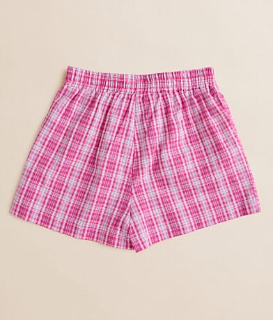 Speechless&#174; Girls - Plaid Boxer Short back view
