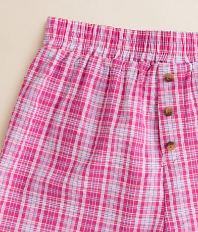 Speechless&#174; Girls - Plaid Boxer Short back pocket view