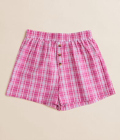 Speechless® Girls - Plaid Boxer Short front view