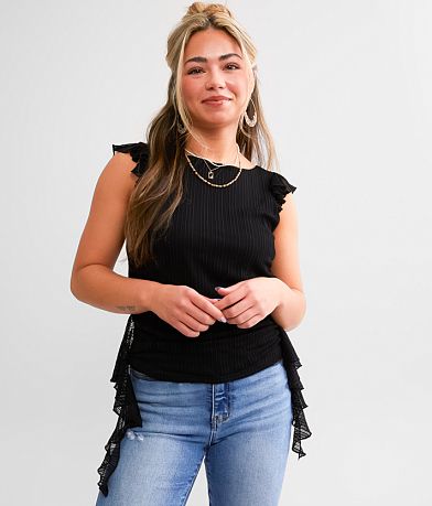 Willow &amp; Root Ruffle Tank Top FULL_RIGHT_SIDE