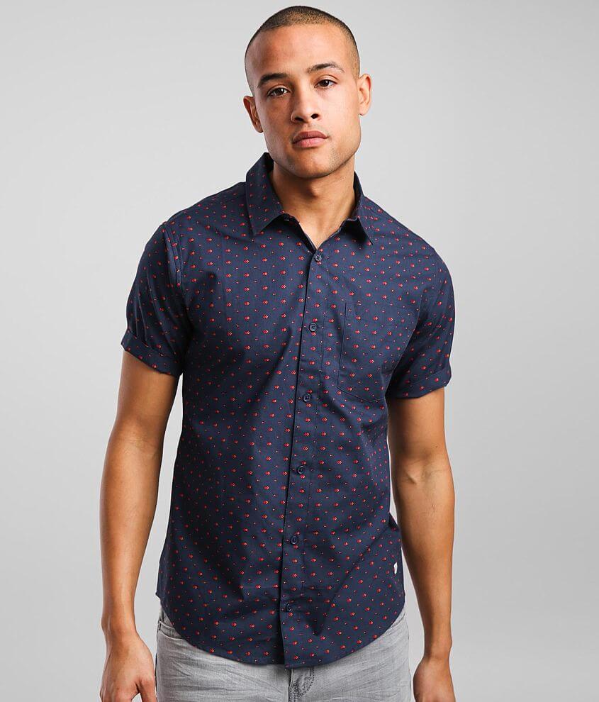 Departwest Geo Shirt - Men's Shirts in Navy | Buckle