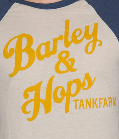 Tankfarm Barley & Hops T-Shirt front detail view