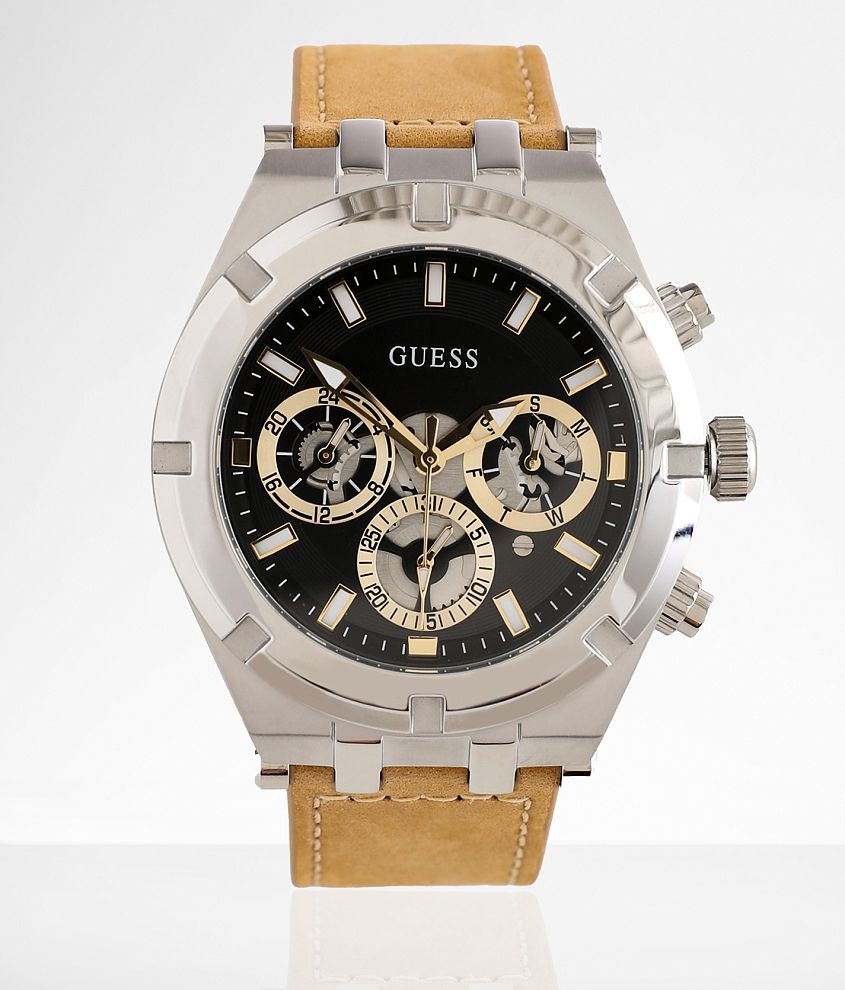 Guess Leather Watch front view