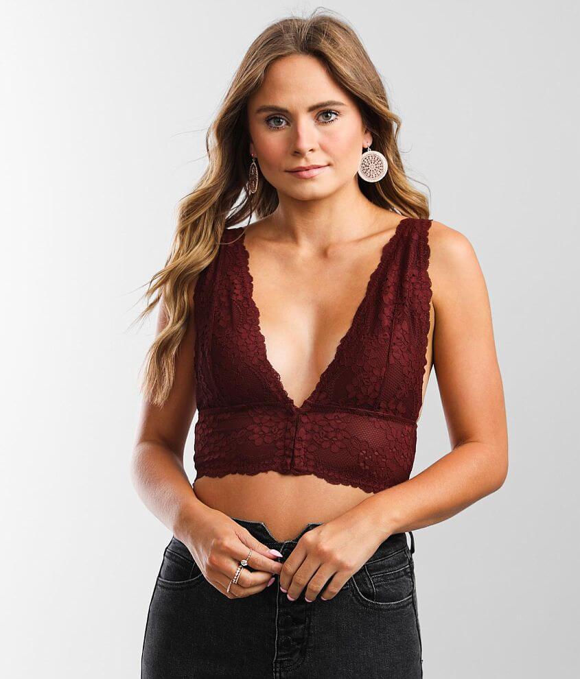 BKEssentials Floral Lace Bralette front view