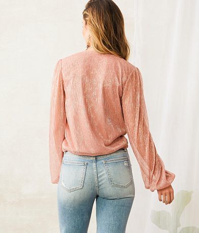 Willow &amp; Root Metallic Twisted Front Top BACK