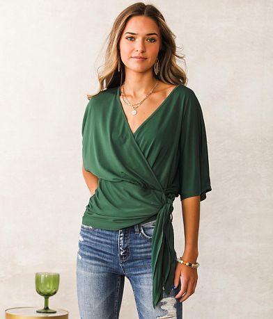 Willow &amp; Root Double Surplice Top FULL_LEFT_SIDE