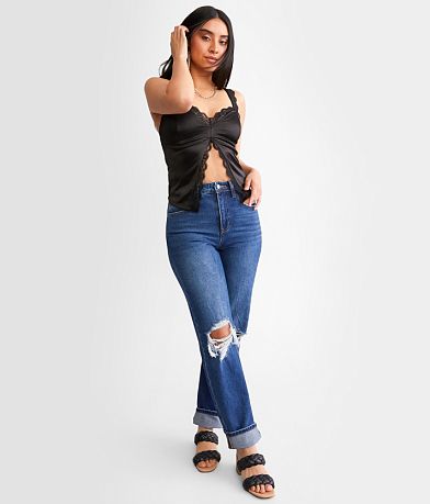 Willow &amp; Root Stretch Satin Split Front Tank Top MISC_DETAIL_2