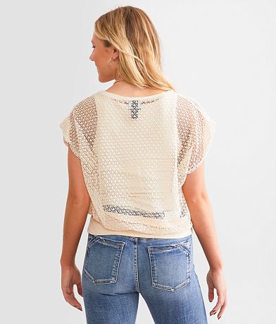 Daytrip Open Stitch Top BACK