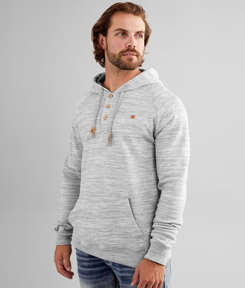 tentree Oberon Hooded Henley Sweatshirt Men's Sweatshirts in Hi Rise