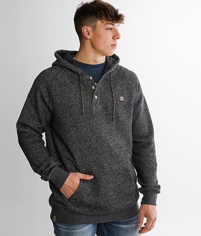 tentree Oberon Hooded Henley Sweatshirt front view
