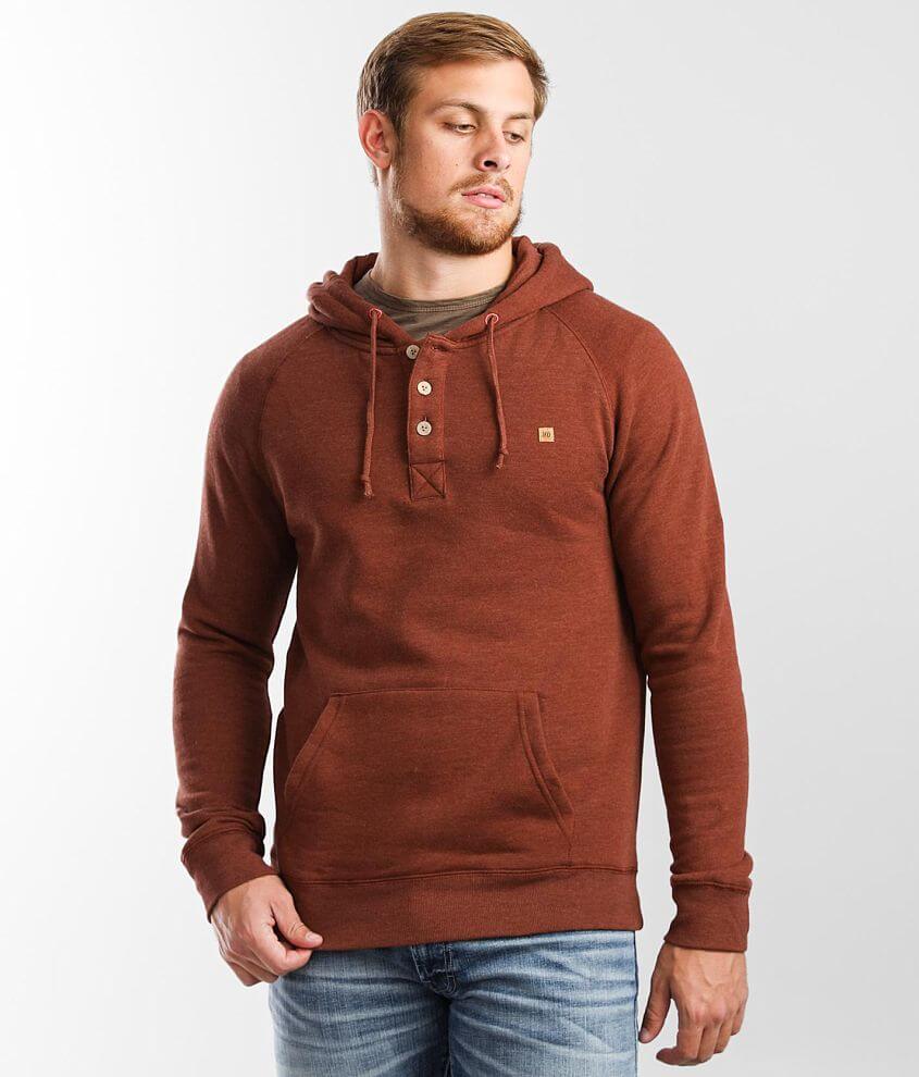 tentree Oberon Hooded Henley Sweatshirt front view