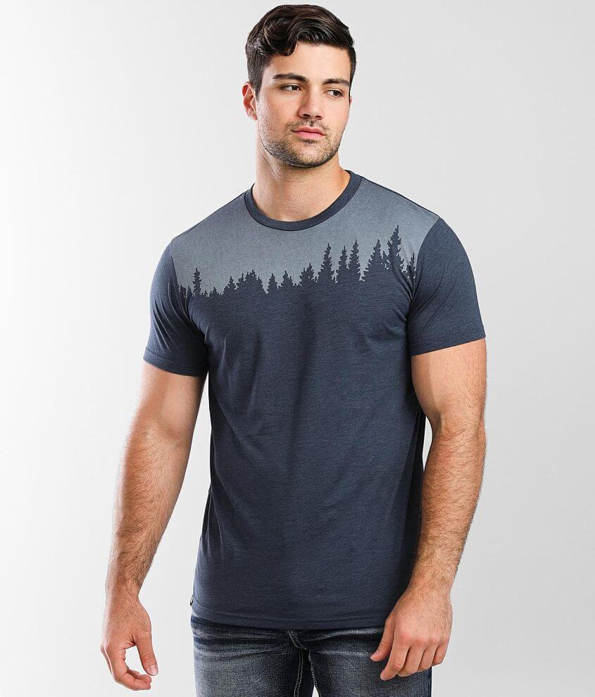 tentree Juniper Classic T-Shirt - Men's T-Shirts in Dress Blue Heather ...