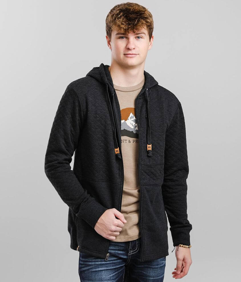 tentree Quilted Knit Hooded Sweatshirt front view