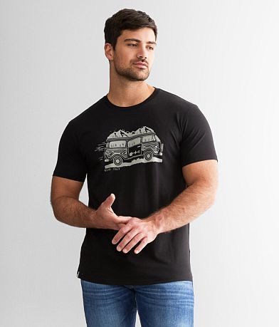 tentree Vintage Sunset T-Shirt - Men's T-Shirts in Cloud White Heather