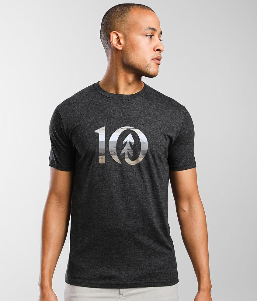 tentree Spruce Stripe T-Shirt front view